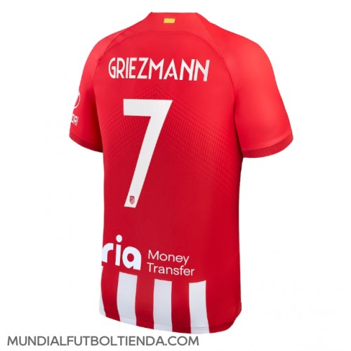 Camiseta Atletico Madrid Antoine Griezmann #7 Primera Equipación Replica 2023-24 mangas cortas